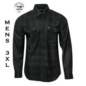 DIXXON FLANNEL - BLACK FOREST Flannel Shirt - Men's 3XL